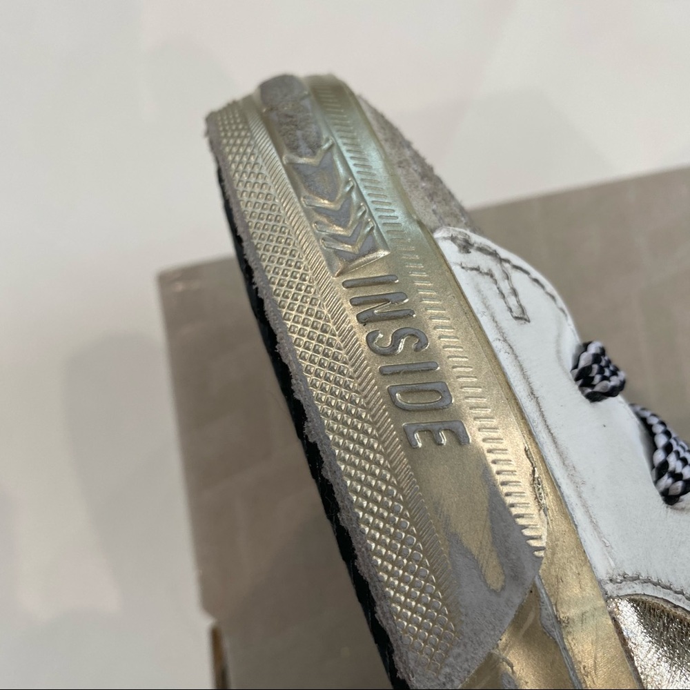 Golden Goose Slide Sneaker Neutral 37 Glitter - Picture 11 of 12